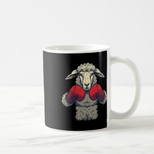 Boxschaf mit Boxhandschuhen Kickboxen Lustiges B Kaffeetasse
