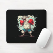 Boxschaf mit Boxhandschuhen Kickboxen Lustiges B Mousepad (Mit Mouse)