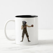 Boxschiff Bulldog Full Zweifarbige Tasse (Links)