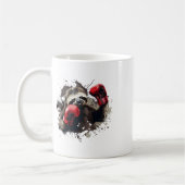 Boxschläger mit Boxhandschuhen Kickboxing Funny B Kaffeetasse (Links)