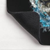 Boxschläger mit Boxhandschuhen Kickboxing Funny B Mousepad (Ecke)