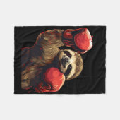 BoxSloth Lover Boxhandschuhe Kickboxing Funny Fleecedecke (Vorderseite (Horizontal))