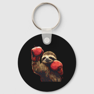 BoxSloth Lover Boxhandschuhe Kickboxing Funny Schlüsselanhänger