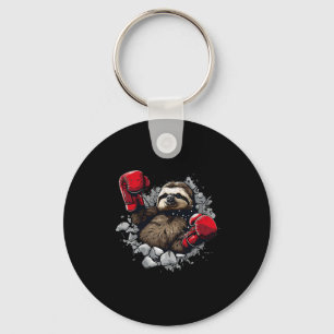 BoxSloth Lover Boxhandschuhe Kickboxing Funny Schlüsselanhänger