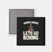 Boxsparring - Gloves Fighter Boxer Magnet (Vorderseite/Rückseite)