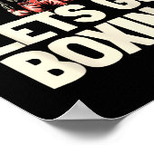 Boxsparring - Gloves Fighter Boxer Poster (Ecke)