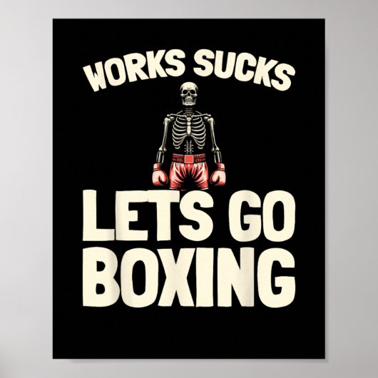 Boxsparring - Gloves Fighter Boxer Poster (Vorne)