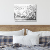 Boxspiel zwischen Thomas Futrell und John Leinwanddruck (Insitu (Schlafzimmer))