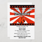 Boxsport Baby Boy Dusche Einladung (Vorne/Hinten)