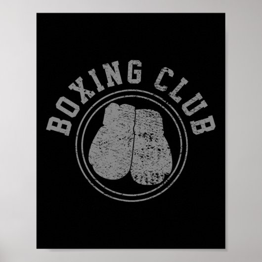 Boxsport Boxer Kämpfer Poster (Vorne)