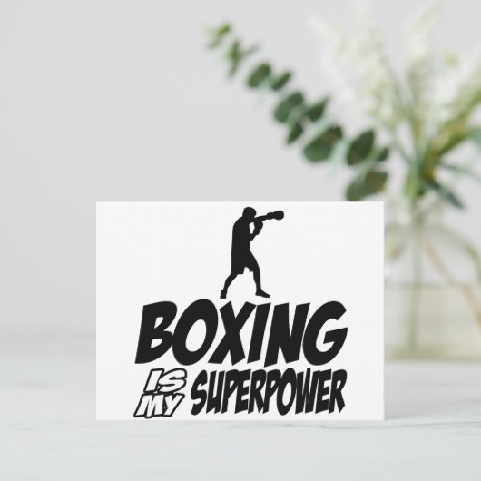 Boxsport-Designs Postkarte (Stehend Vorderseite)