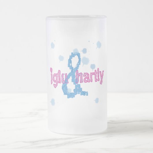 "Boxt" durch Katie Sieger 07.27.09 Mattglas Bierglas (Mittel)