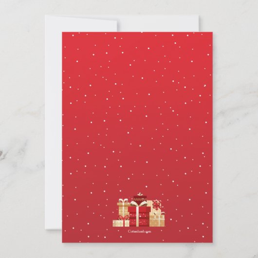 Boxtag Einladung in Rot (Rückseite)