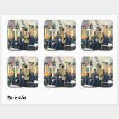 Boxtag Leere 2005 Quadratischer Aufkleber (Blatt)