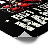 Boxtag Liebe Boxtraining Coach Fighter 2 Poster (Ecke)