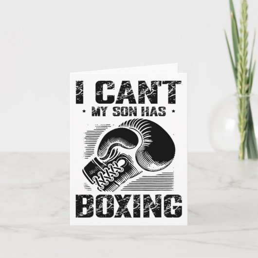 Boxtag Liebe Boxtraining Coach Fighter 4 Karte (Vorderseite)