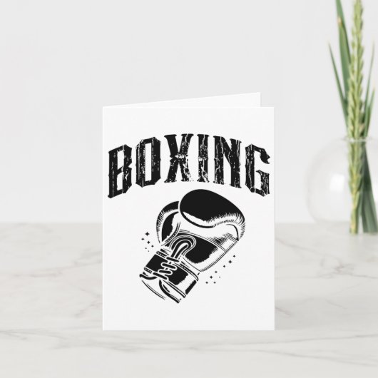 Boxtag Liebe Boxtraining Coach Fighter 6 Karte (Vorderseite)