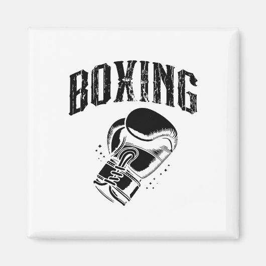 Boxtag Liebe Boxtraining Coach Fighter 6 Magnet (Vorne)