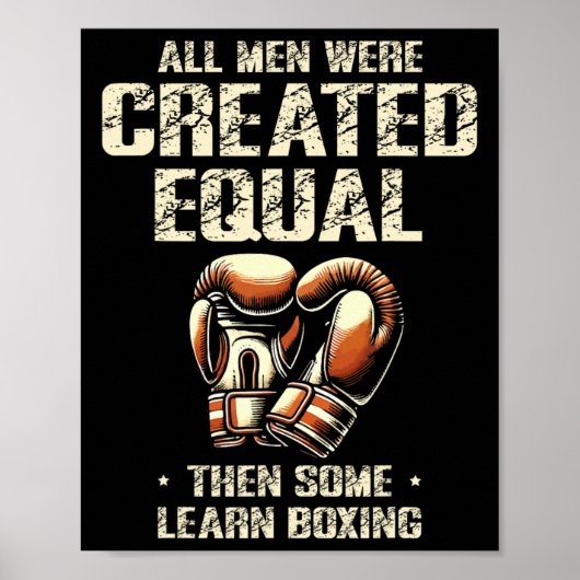 Boxtag Liebe Boxtraining Coach Fighter 9 Poster (Vorne)