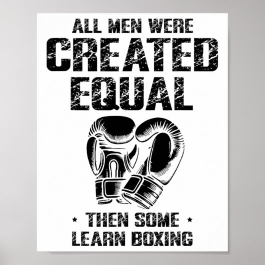 Boxtag Liebe Boxtraining Coach Fighter Poster (Vorne)