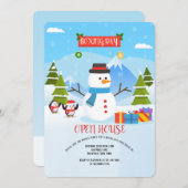 Boxtag Snowman Einladung (Vorne/Hinten)