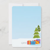 Boxtag Snowman Einladung (Rückseite)