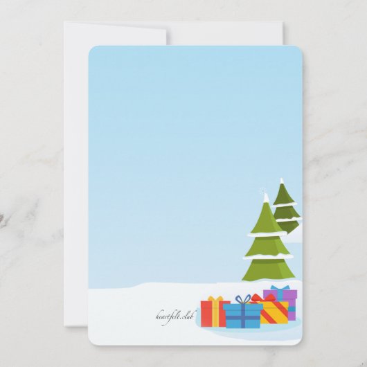 Boxtag Snowman Einladung (Rückseite)