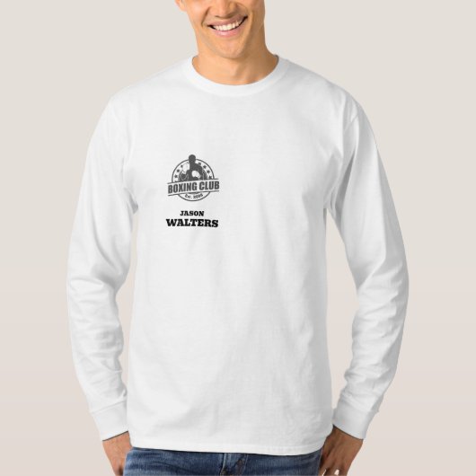 Boxteam-Shirt mit Name und Logo T-Shirt (Vorderseite)