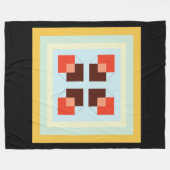 Boxtextur moderne, viereckige, hellgelbe Kachel c Fleecedecke (Vorderseite (Horizontal))