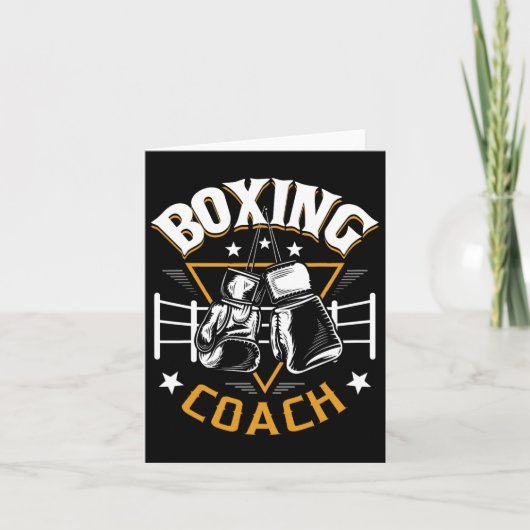 Boxtrainer - Kickboxer Gym Boxer 1 Karte (Vorderseite)