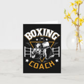 Boxtrainer - Kickboxer Gym Boxer 1 Karte (Gelbe Blume)