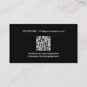 Boxtrainer Weiße und Rote Handschuhe Visitenkarte (Rückseite)