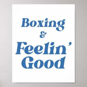Boxtraining Motivation Fitness Sieger Gefühl Poster