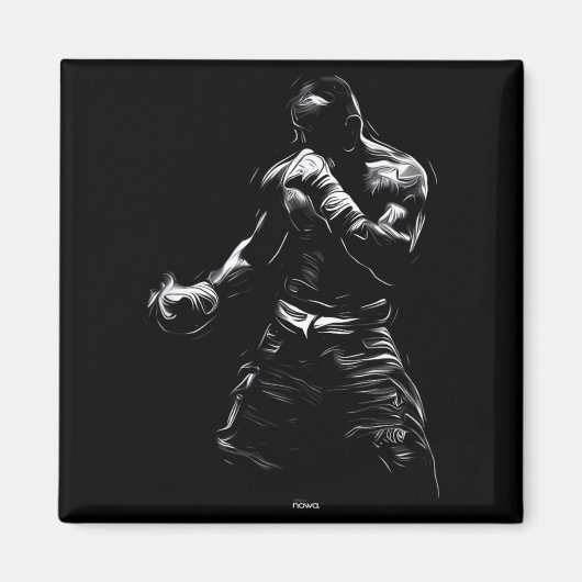 BOXTRAINING ÜBUNG SPARRING MAGNET (Vorne)