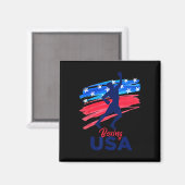 Boxunterstützung für das Team Shirt USA Flag Ameri Magnet (Vorderseite/Rückseite)