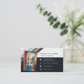 Boxwagen | Ausbilder | Sportgeschenke Visitenkarte (Stehend Vorderseite)