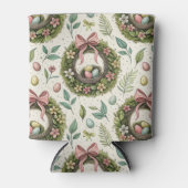 Boxwood Easter Wreath Pink Bow with Egg Dosenkühler (Vorderseite)