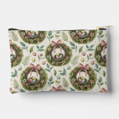 Boxwood Easter Wreath Pink Bow with Egg Zubehörtasche (Rückseite)