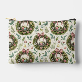 Boxwood Easter Wreath Pink Bow with Egg Zubehörtasche