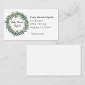 Boxwood-Kranz-Visitenkarte Visitenkarte (Vorne/Hinten)