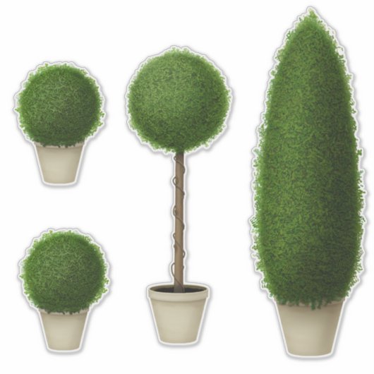 Boxwood Topiary Collection Aufkleber (Vorderseite)