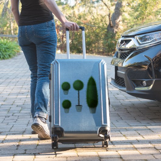 Boxwood Topiary Collection Mit Monogramm oder schr Aufkleber (Koffer Insitu)