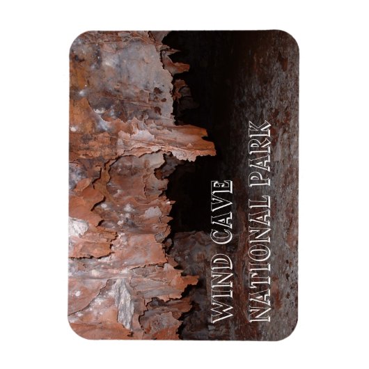 Boxwork, Cave Formationen, Wind Cave, South Dakota Magnet (Vertikal)