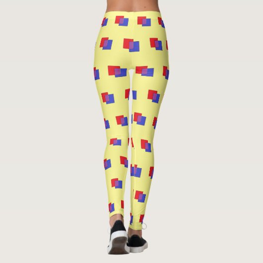 Boxy-Formen: hellgelb Leggings (Rückseite)