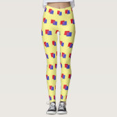Boxy-Formen: hellgelb Leggings (Vorderseite)