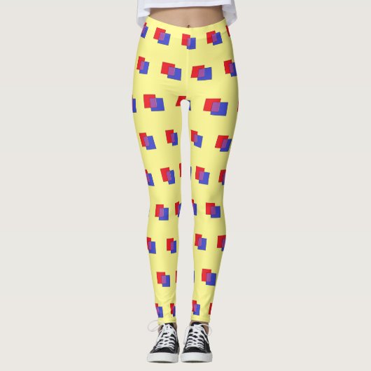 Boxy-Formen: hellgelb Leggings (Vorderseite)