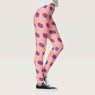 Boxy-Formen: rosa Leggings