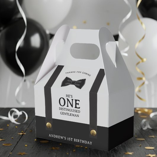 Boy 1st Birthday One Distinguished Gentleman Geschenkschachtel