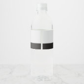 Boy 1st Birthday One Distinguished Gentleman Wasserflaschenetikett (Rückseite)