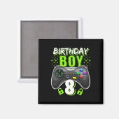 Boy 8 Video Game Controller Gamer 8. Geburtstag Gi Magnet (Vorderseite/Rückseite)